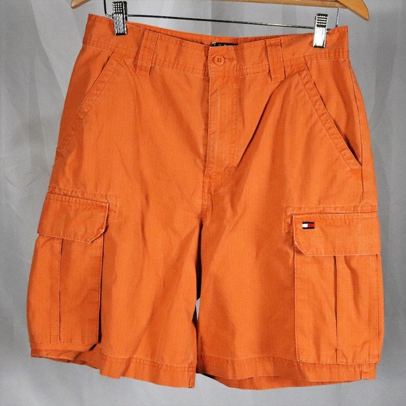 Tommy Hilfiger Other - Tommy Hilfiger Orange 6 Pocket Cargo Shorts  30